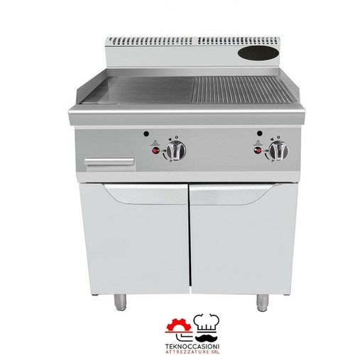 Fry top gas mezzo liscio - top,